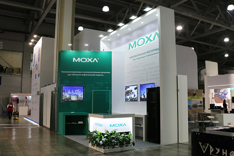 MOXA exhibition stand at MIOGE 2019