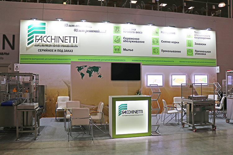 Faccinetti exhibition stand at DairyTech 2020