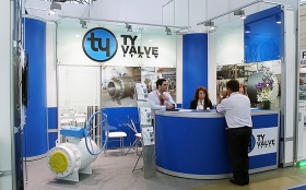 TY VALVE Exhibition Stand at MIOGE 2013