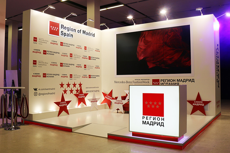 «Region of Madrid Spain» exhibition stand at MERCEDES BENZ FASHION WEEK 2019  