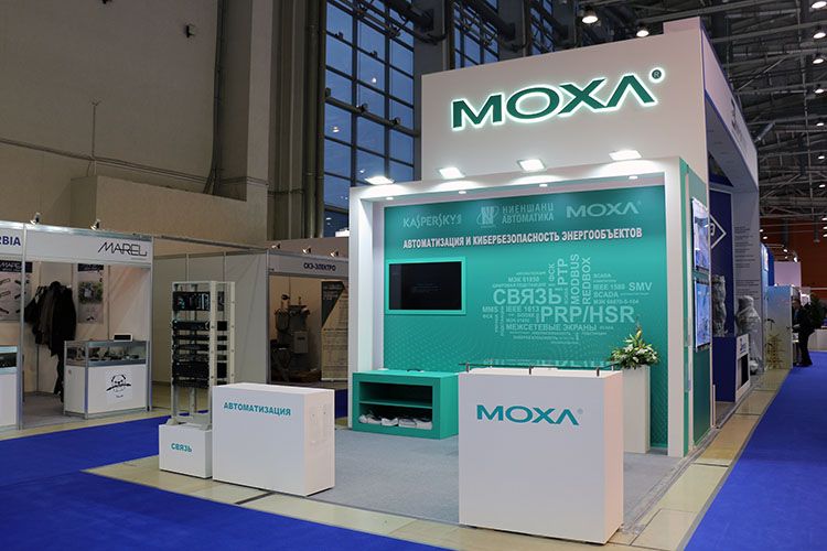 MOXA exhibition stand at Power Grids 2019