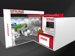 Дизайн - проект выставочного стенда ПАО «Сумское НПО им. М.В. Фрунзе» на выставке «Caspian Oil & Gas»