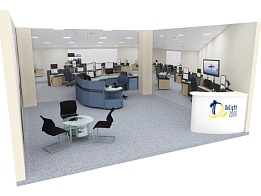 Дизайн - проект выставочного стенда «Делайт 2000» на «MIOGE» 2013