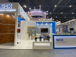 SICK exhibition stand at KIOGE 2021