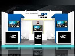 Дизайн - проект выставочного стенда «Baker Hughes» на «OGT» 2014