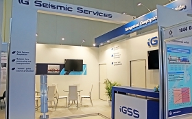IG Seismic Services Exhibition Stand at Caspian Oil & Gas 2012