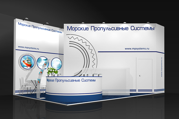 Дизайн - проект выставочного стенда «Морские пропульсивные системы» для «Caspian Oil & Gas» 2014