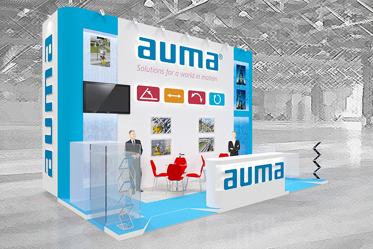 Дизайн - проект выставочного стенда «AUMA» для «ПМГФ» 2018