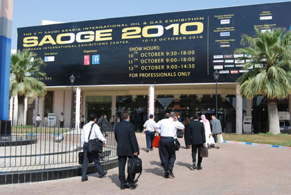 SAOGE 2010, the 3rd Saudi Arabia International Oil and Gas Exhibition, took place in Dammam, Saudi Arabia