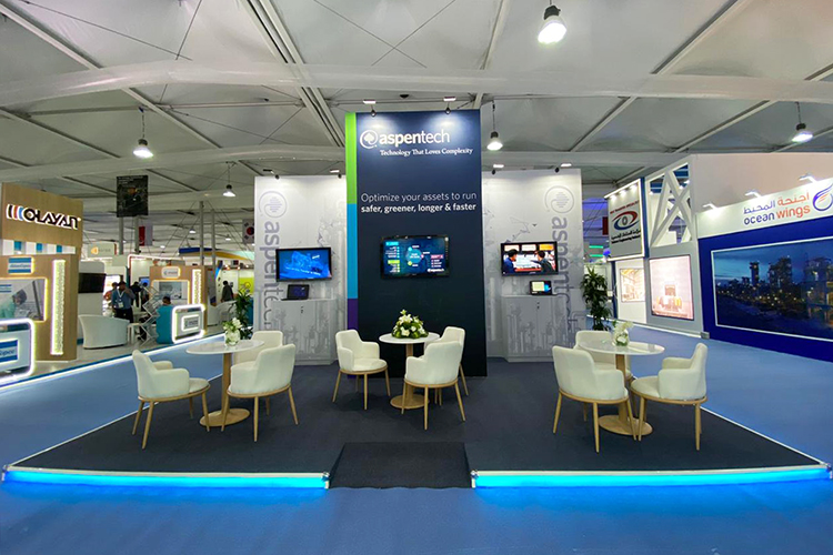 Aspentech exhibition stand at SABIC 2020