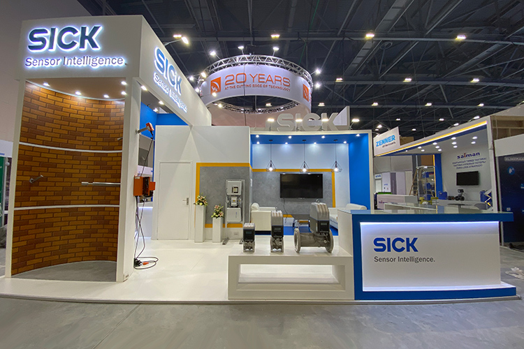 SICK exhibition stand at KIOGE 2021