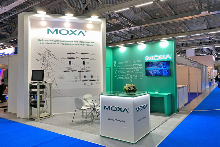 MOXA exhibition stand at Power Grids 2022