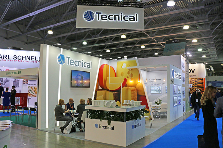 Tecnical exhibition stand at Dairy & Meat Industry exhibition 2019