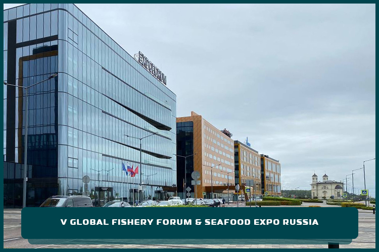 The FRESHEXPO team delivered a customized exhibition stand for Dobroflot at the Global Fishery Forum in Saint Petersburg