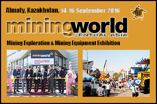 Mining and Exploration Equipment to be Presented at MiningWorld Central Asia 2016