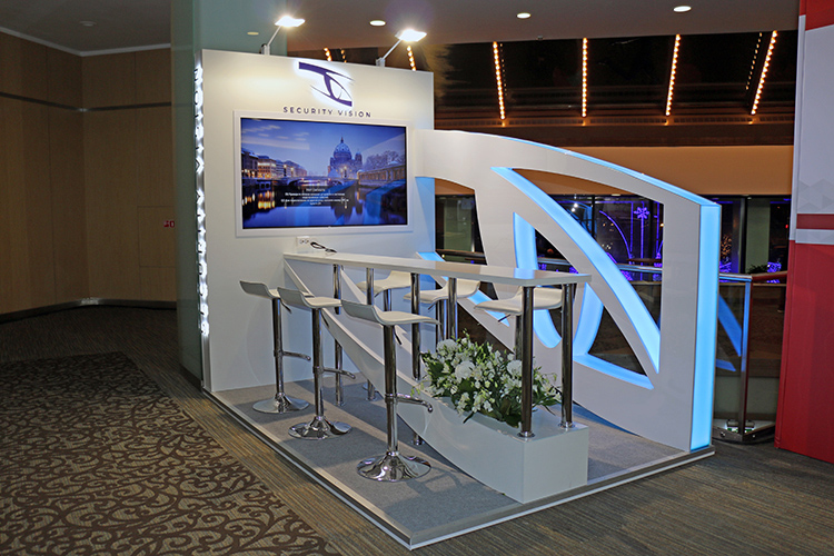 Security Vision exhibition stand at SOC-Forum 2021