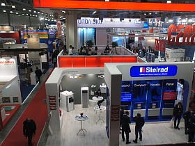 Aqua Therm 2014, International exhibition for heating, ventilation, air-conditioning, water supply, sanitary equipment, environmental technology and pools, took part in Moscow, Russia