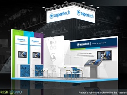 Дизайн-проект выставочного стенда «Aspentech» для «Hannover Messe» 2018