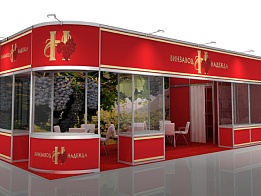 Дизайн - проект выставочного стенда «Винзавода Надежда» для «Продэкспо» 2014