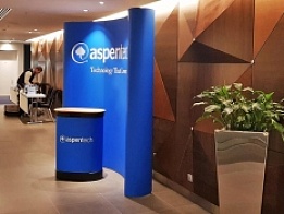 Pop up стенд и сувенирная продукция «Aspentech»