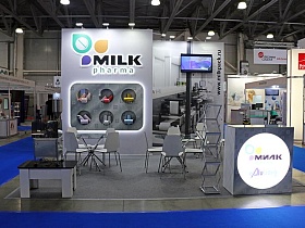 The FRESHEXPO experts designed and brought into reality an exhibition stand for MILK at Pharmtech & Ingredients