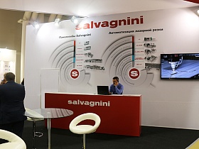 На выставке «Металлообработка» специалисты компании «ФРЕШЭКСПО» осуществили застройку выставочного стенда для итальянской компании «Salvagnini»